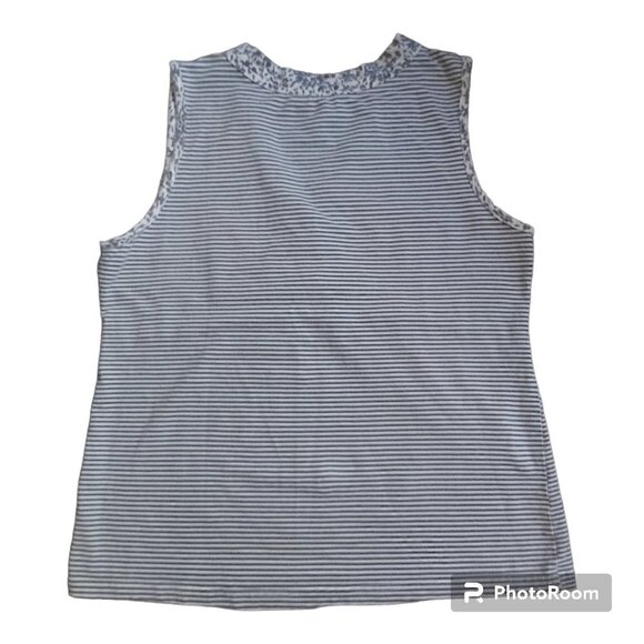 La Vie en Rose Women's Cotton Blend Lounge Surplice Neck Top Empire Waist-Size S - Picture 2 of 5